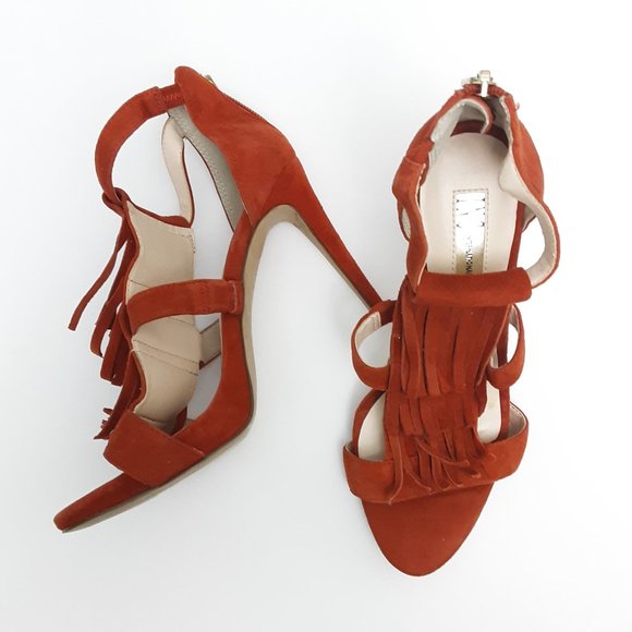 Inc International Concepts Paprika Suede High Heel 4" Sandals Size 6 - Picture 1 of 6